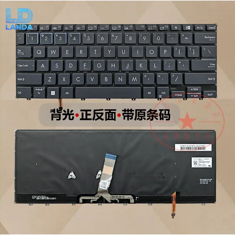 Laptop Replacement Keyboard Compatible with Expertbook B5 B5402F EA/FBA B5402C P5450CB PX485CB Durable Ergonomic Layout Quiet Ty