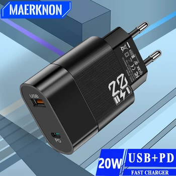20W USB C şarj hızlı şarj cep telefonu tipi C PD şarj hızlı şarj 3.0 ab/abd Plug duvar adaptörü iPhone Samsung Xiaomi