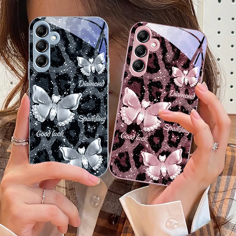 

Brilliant Lucky Butterfly For Samsung A73 72 71 A70 56 55 54 A53 52 51 50 42 A35 A34 33 32 31 26 25 24 23 22 30 glass phone case