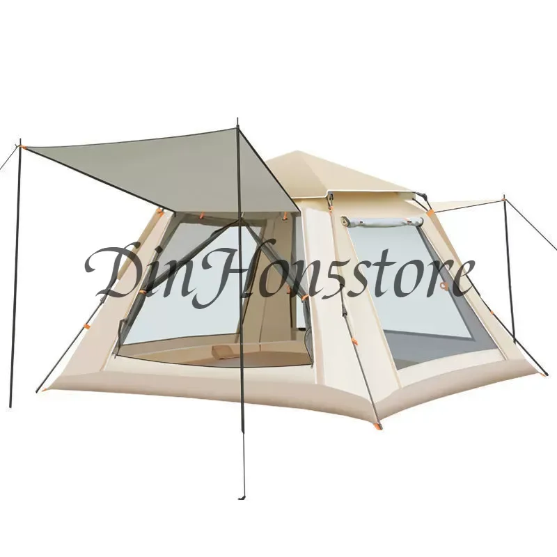 Tent outdoor field camping family picnic trip sun protection folding shade portable automatic rain outing
