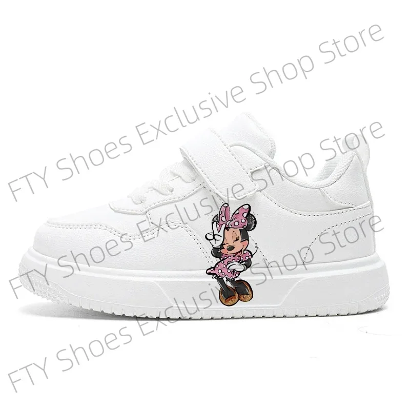 أحذية ديزني للأطفال كارتون ميكي ماوس كاجوال أحذية بيضاء صغيرة للأولاد أحذية رياضية للجري أحذية رياضية للأطفال
