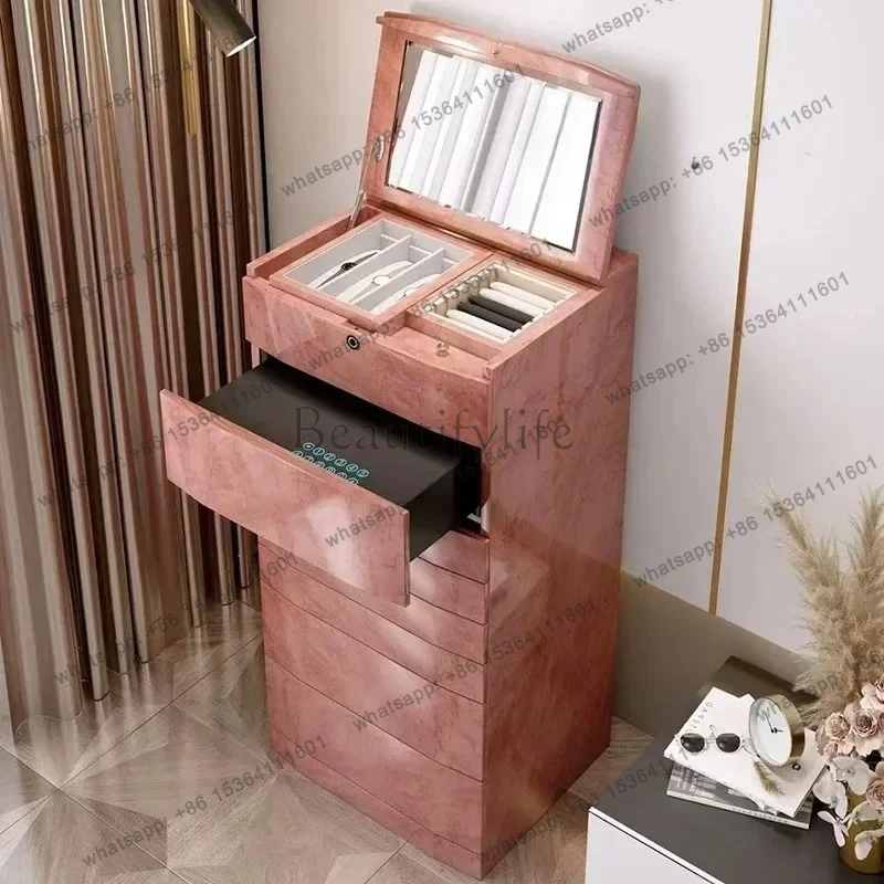 z.Light Luxury Floor-to-ceiling Jewelry Cabinet, Luxury Living Room, Home Storage Cabinet, High-end Jewelry Display Safe