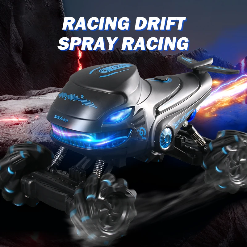 Spray RC Stunt Car Gesture Induction Deformation Watch Control RC Water Spray Automatic Presentation Racing Car Boys Girls Gifts