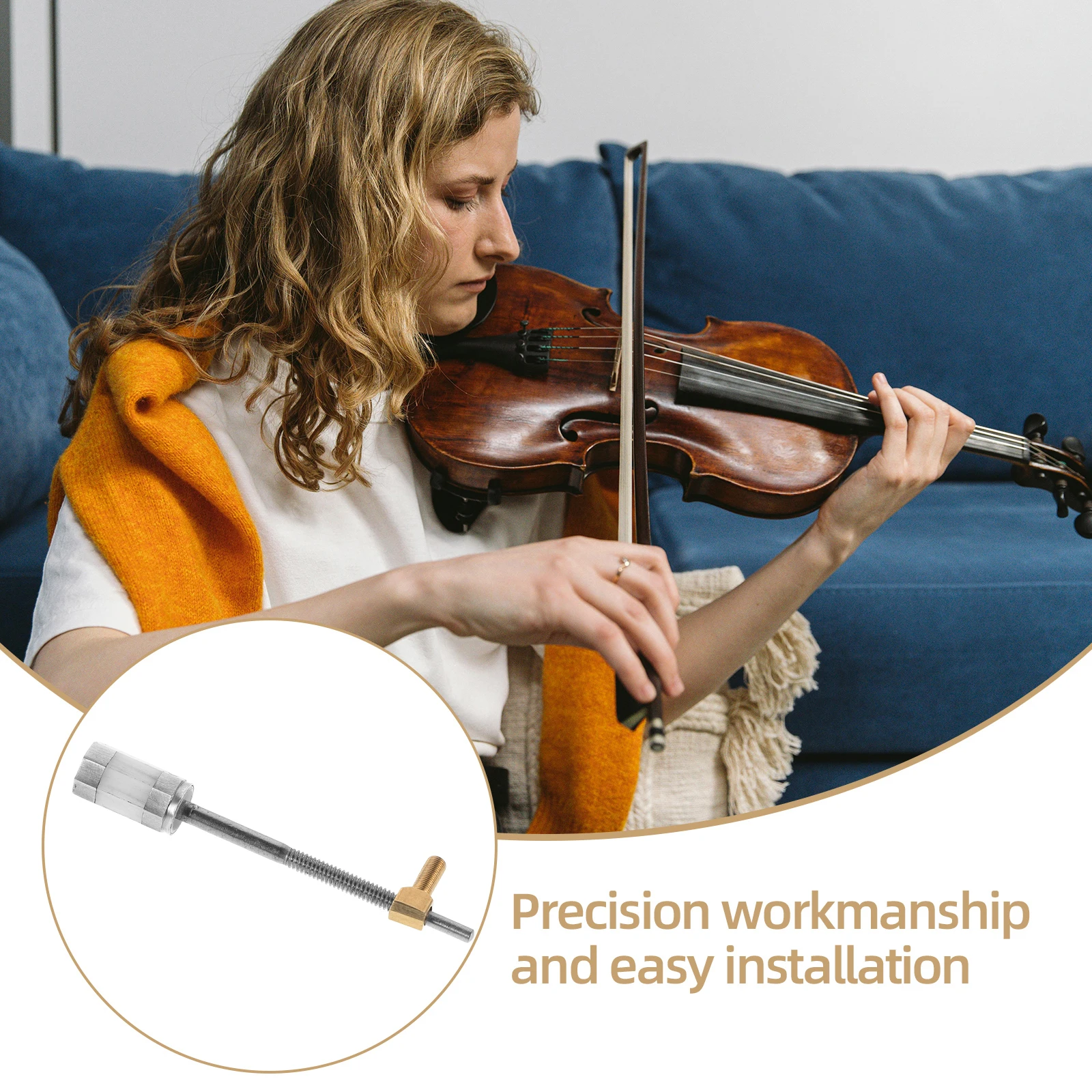 

Violin Bow Screws Viola Part Musical Equipment Accessory Professional Metal Replacement Tool