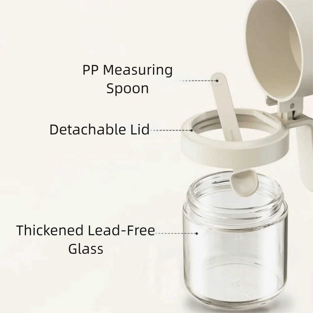 

Стеклянная банка для приправ большой емкости, влагостойкая с ложкой, коробка для соли, пылезащитная герметичная банка для приправ, ресторан