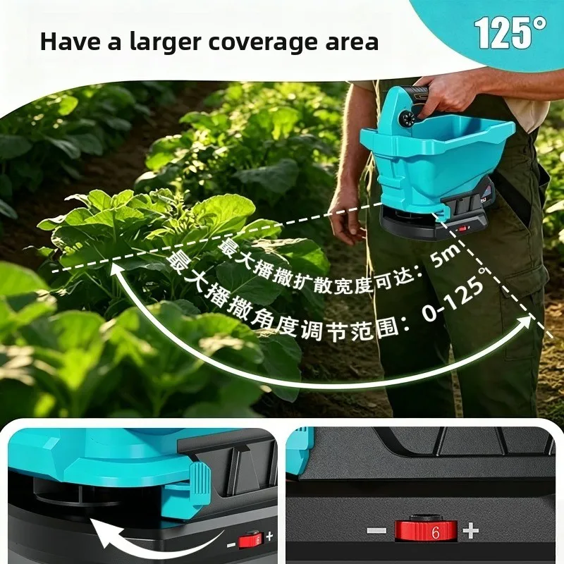 Multifunctional Lithium Battery Seeder, Fertilization Melting Snow Spreader, Corn Sowing and Fertilization All-in-one Machine