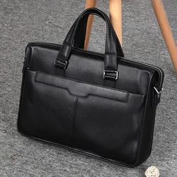 Bolso para ordenador portátil de 2024 pulgadas, maletín de cuero genuino de vaca, de marca de lujo, novedad de 15,6