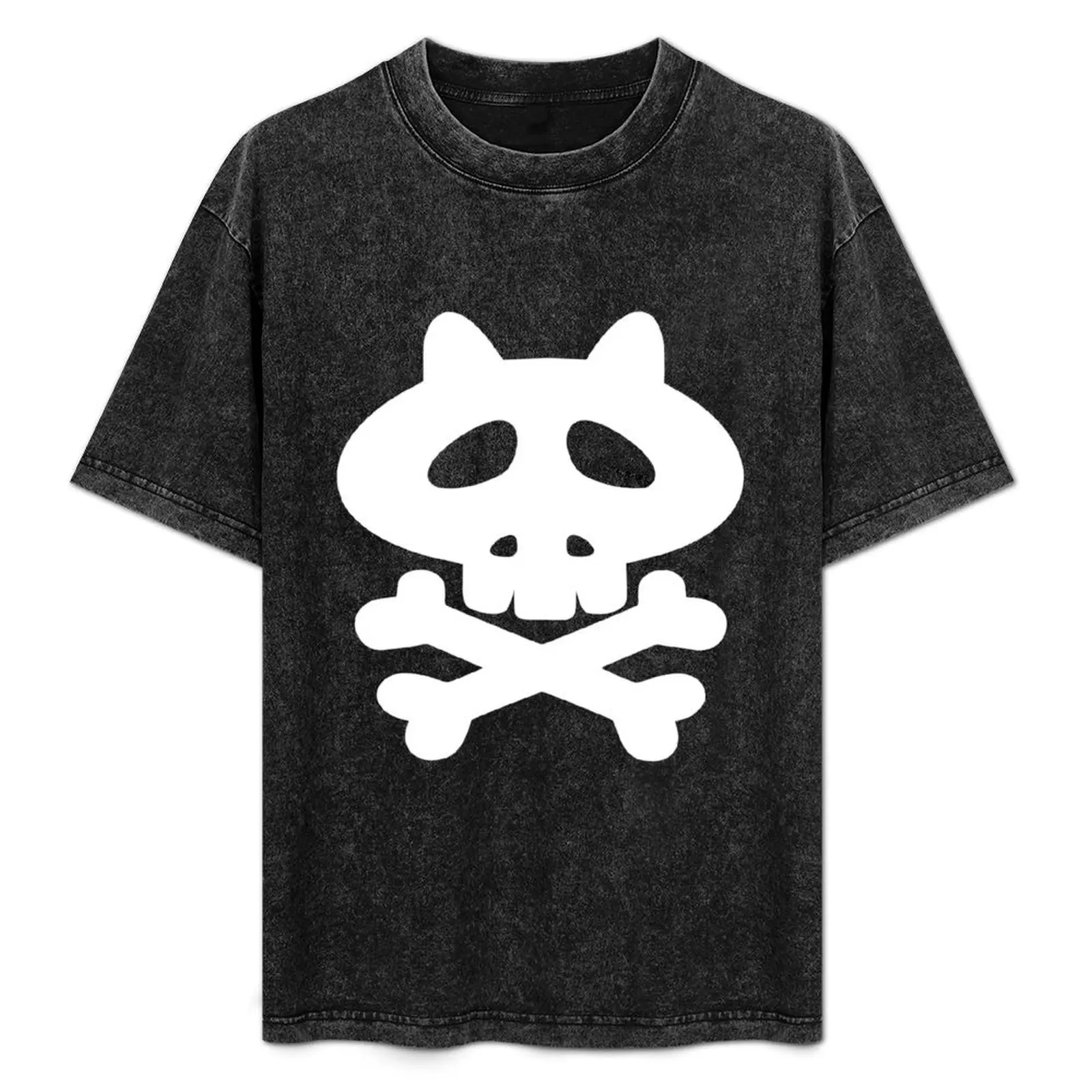 

Gaki no Tsukai Batsu game Dokuro mark (white) T-Shirt Trendy Print Short Sleeve T-Shirt