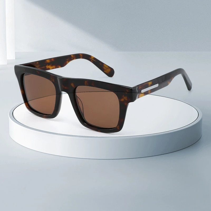 

High-quality Fashion Retro Acetate Fiber Men's Polarized Sunglasses UV400 Anti-ultraviolet Trendy Women's Glasses