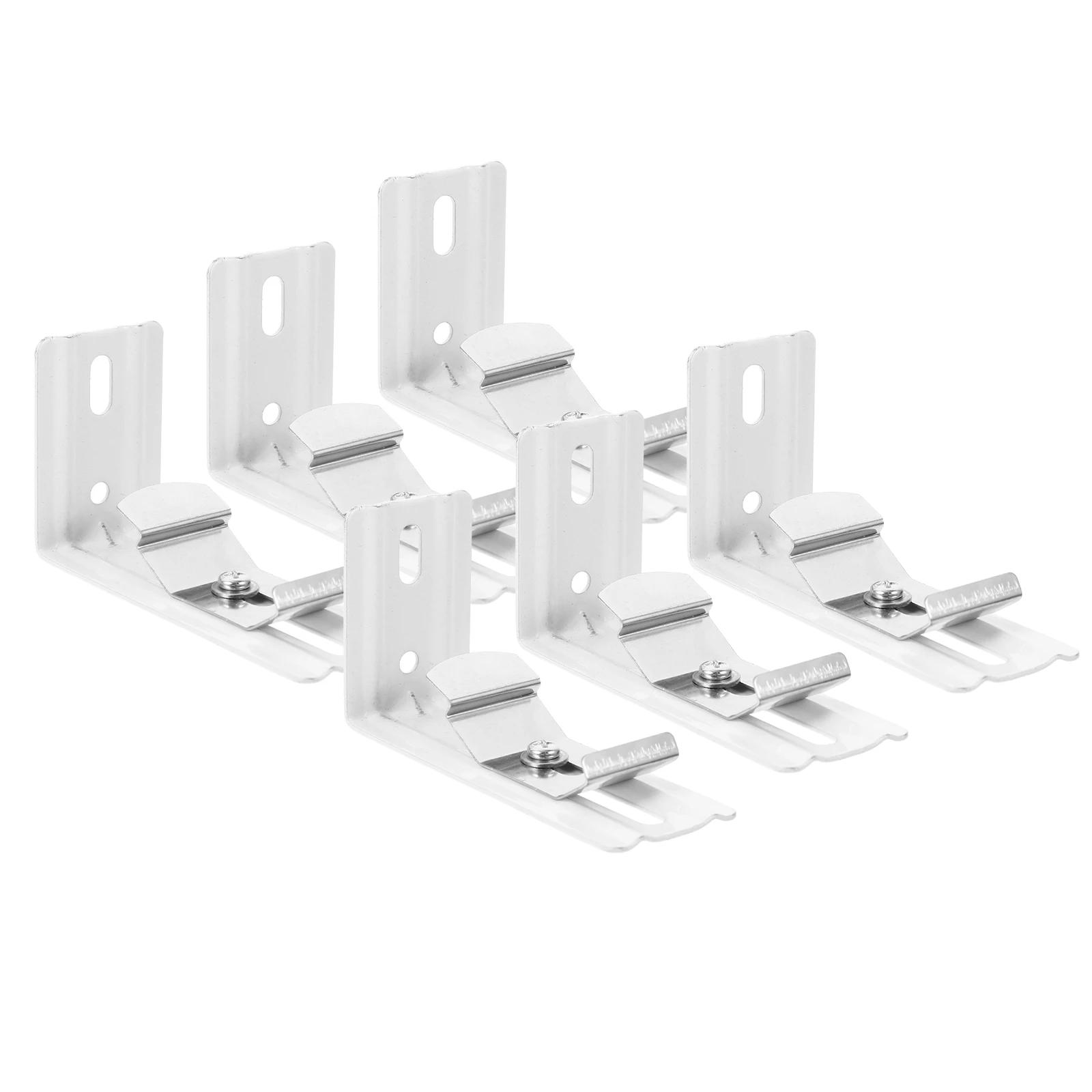 

6Pcs Vertical Blind L Brackets Sturdy Metal Curtain Bracket Support for Home Office Window Curtain Accessories