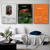 New Frank Poster Prints Ocean Blonde Nostalgia Ultra Hip Hop Music Album Canvas Painting Art Wall Picture Living Room Home Decor