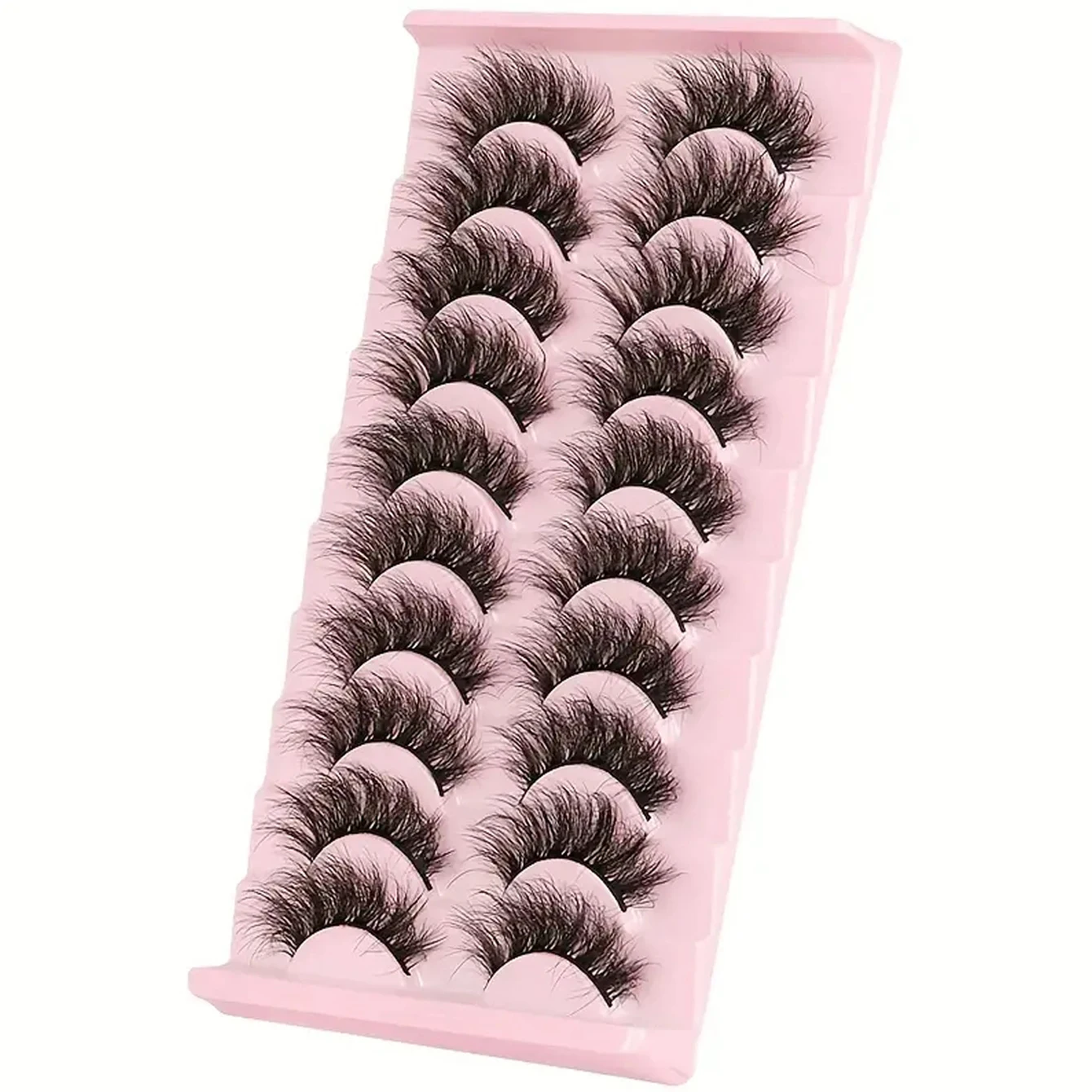 10 paia di ciglia finte soffici e spesse, super arricciate, adatte per feste sul palco e altre occasioni