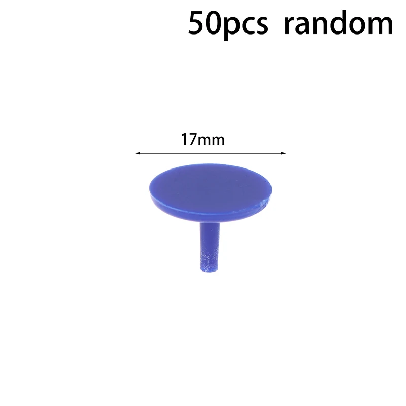 50Pcs/Pack Golf Ball Mark Portable Round Shaped Plastic Flat Golf Ball Position Markers Random Color Golf Accessories