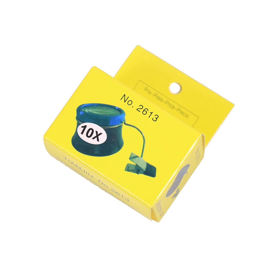 أداة إصلاح الساعة، مع عدسة مكبرة بمشبك يمكن قصها على النظارات، عدسة مكبرة زجاجية بوصة