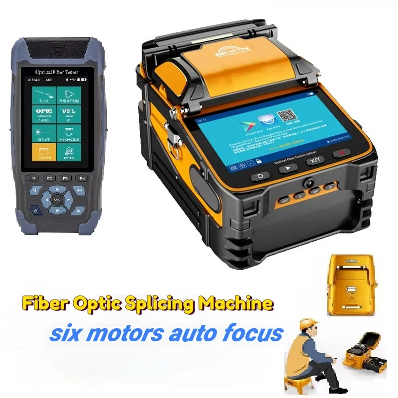 Imagem -02 - Signal Fire-optical Fiber Fusion Splicer Óptica Splicing Machine Otdr com Medidor de Energia Óptica Opm Vfl Light Source Nk3200d Ai-9