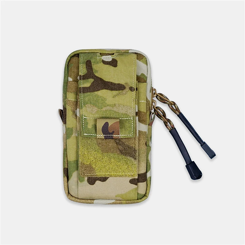 

Multicam Outdoor Tactical Mobile Phone Bag Power Bank Portable Military Backpack Vest Expansion Hanging Pouch Storage Gear