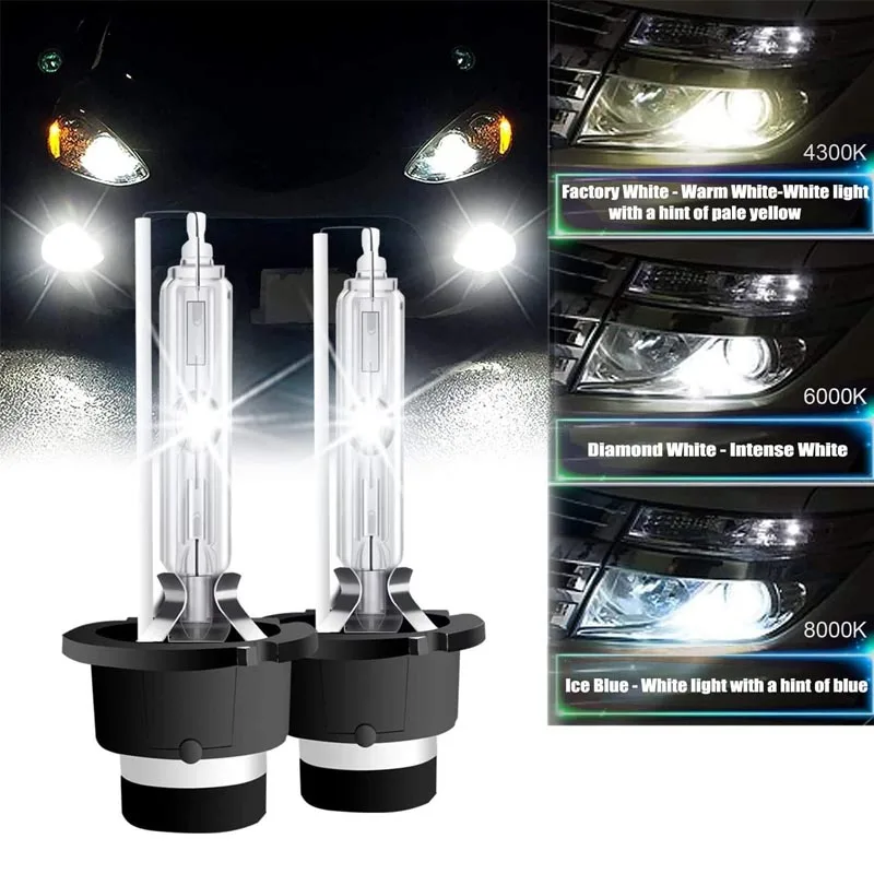 2Pcs Headlight D1S D2S D3S D4S Xenon HID Car Bulbs 35W D1 D2 D3 D4 Headlamp 4300K 6000K 8000K 10000K Auto Lamp 12V