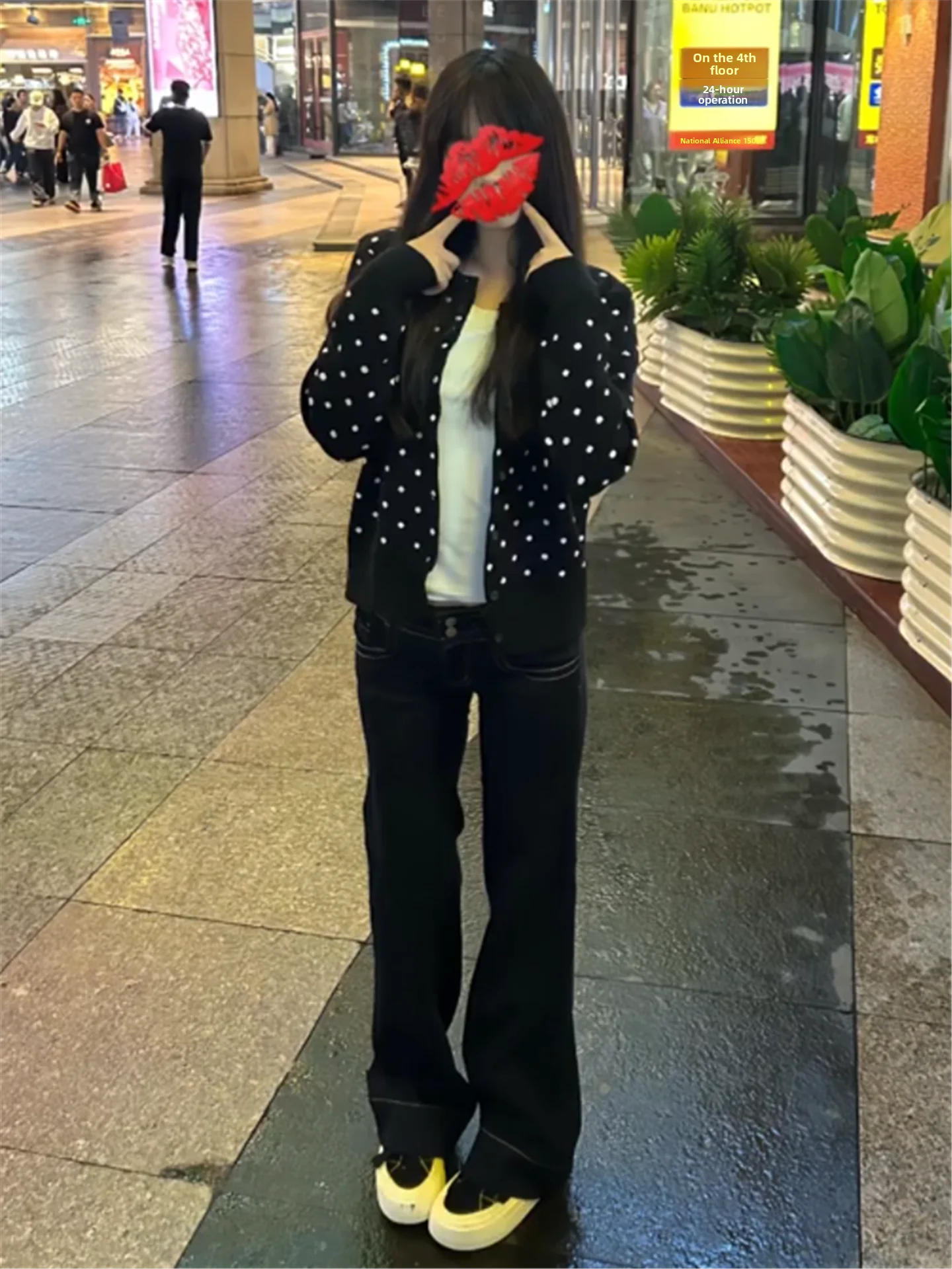 

American Design Low Waist Bell Bottom Jeans Women's Loose Slim Wide Leg Pants High Waist Extended Spring Fashion