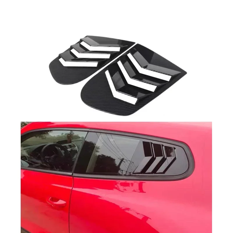 

Car rear Louver window side shutter cover trim sticker vent scoop for Volkswagen VW Scirocco 2009 2010 2011 2012 2013 2014-2018