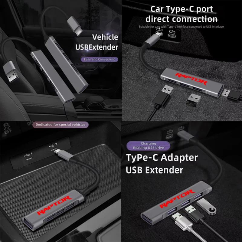 

Автомобильная док-станция типа usb3.0, многопортовая док-станция One Drag Four, разветвитель из алюминиевого сплава для ноутбука Ranger Raptor Wildtrak Sport T6 XLT T7 T8 XLS