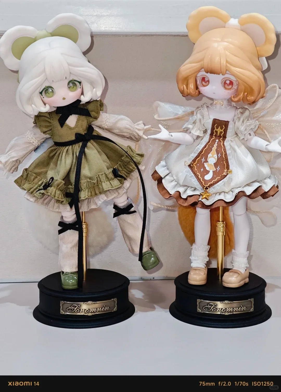 

Somnomin Lulu Ling Monogatari Series Bjd кукла золотой медведь ограниченная серия фигурка модная подвесная открытка орнамент для коллекционеров