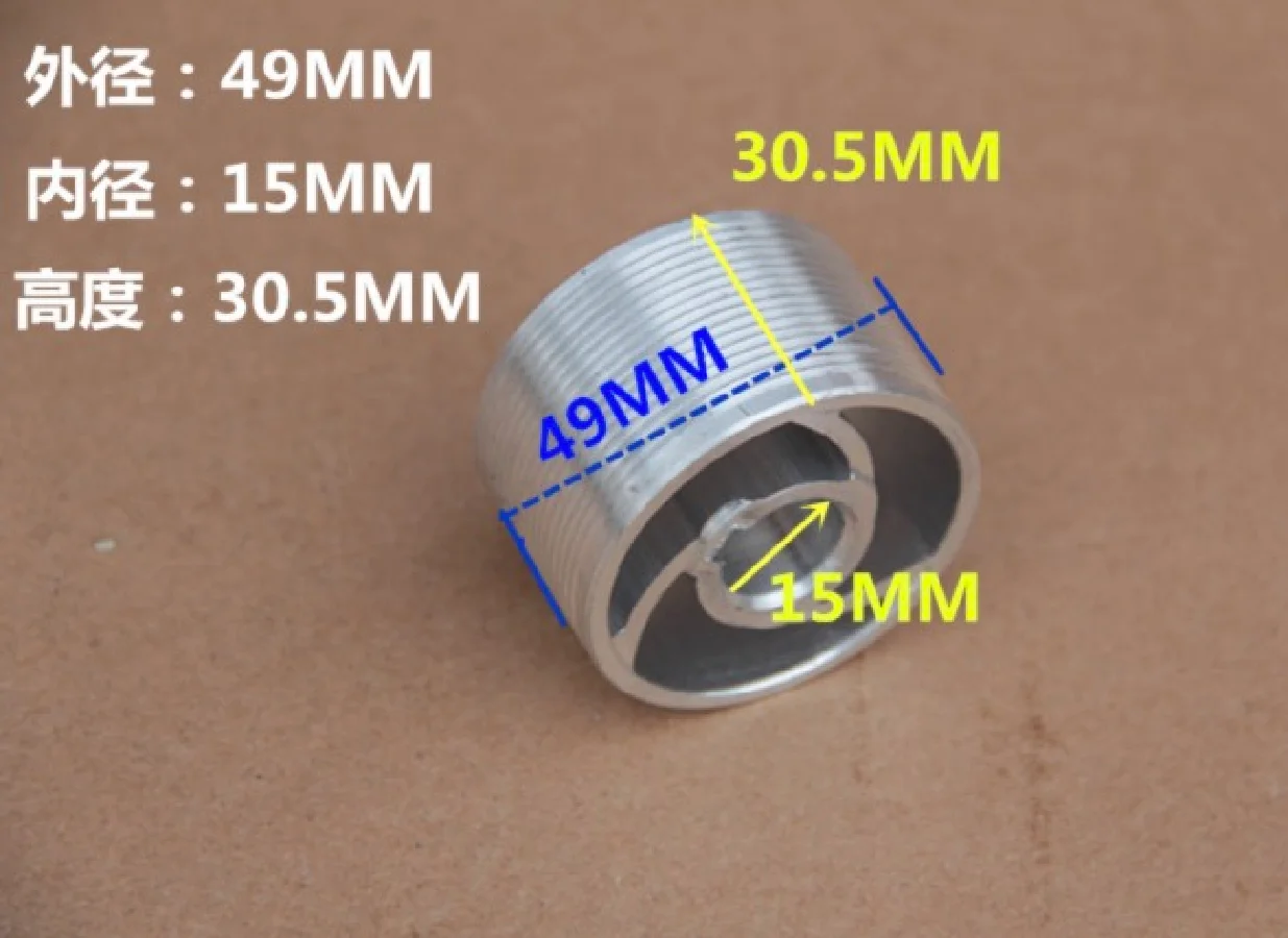 

2Pieces/Lot Diameter:49mm 255 Pulley Electric Accessories Aluminum Sawing Machine Belt Wheel