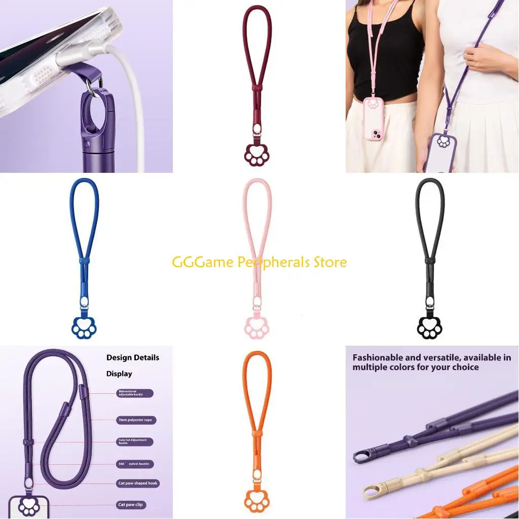 U55B Multifunctional Anti Drop Phone Lanyard Featuring Lockable Fit for Camera Gadget