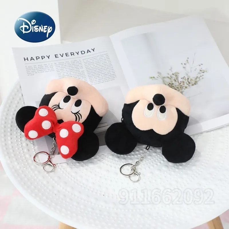 Disney Mickey Minnie New Coin Purse Cartoon Cute Women's Pendant Coin Purse Doll Pendant Accessories Coin Purse High Quality