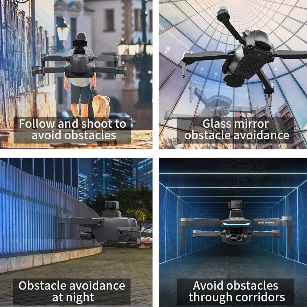 2025 New L200 PRO MAX Drone 4K Professional HD Camera 2-Axis Gimbal 360° Obstacle Avoidance Brushless GPS Quadcopter FPV RC Dron