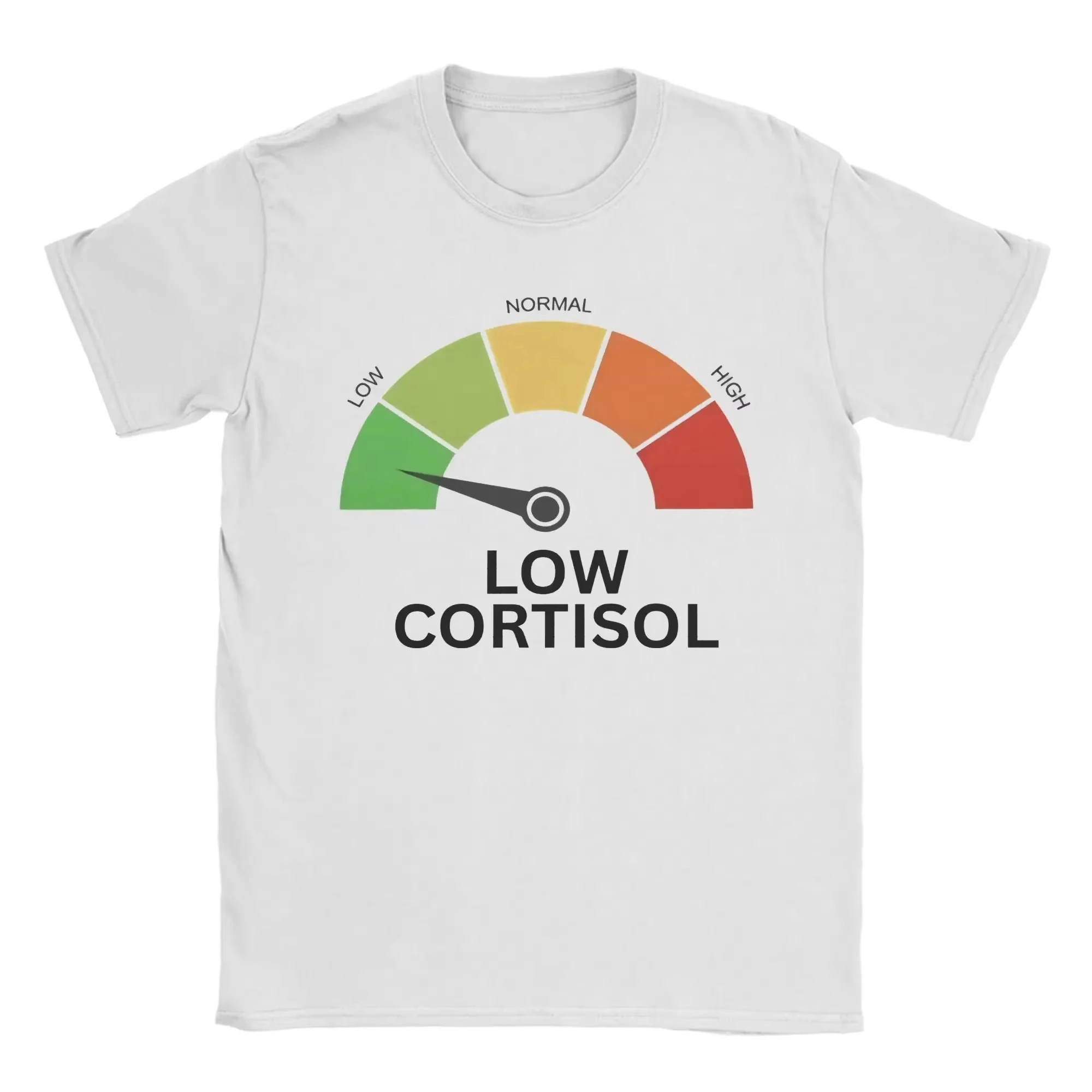 2026 summer Low Cortisol Level Meme T Shirt Beach Cotton T Shirts for Man Trendy Cool Casual Tee Shirt Short Sleeves Y2K Tops