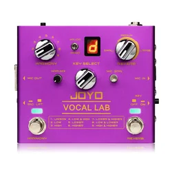 JOYO R-16 VOCAL LAB Vocal Reverb Guitar Effect Pedal 9 Vocal Harmony & 3 Vocal Reverb Effect Guitar Pedal