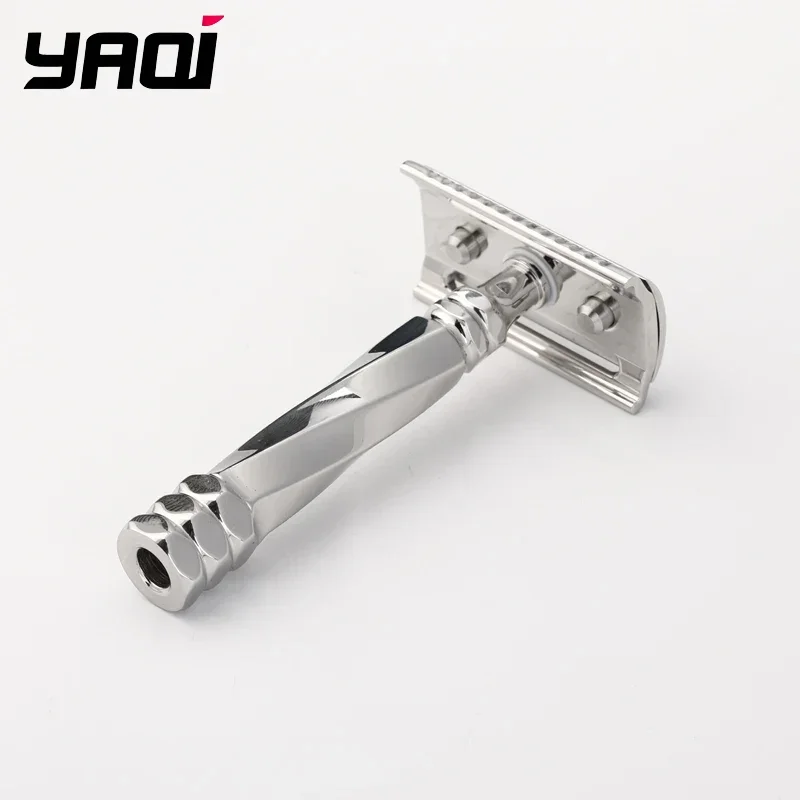 

2026 Hot Sale Yaqi Cerberus Stainless Steel Safety Razor 0.65mm Blade Gap Cerberus Stainless Steel Safety Razor 77mm Handle