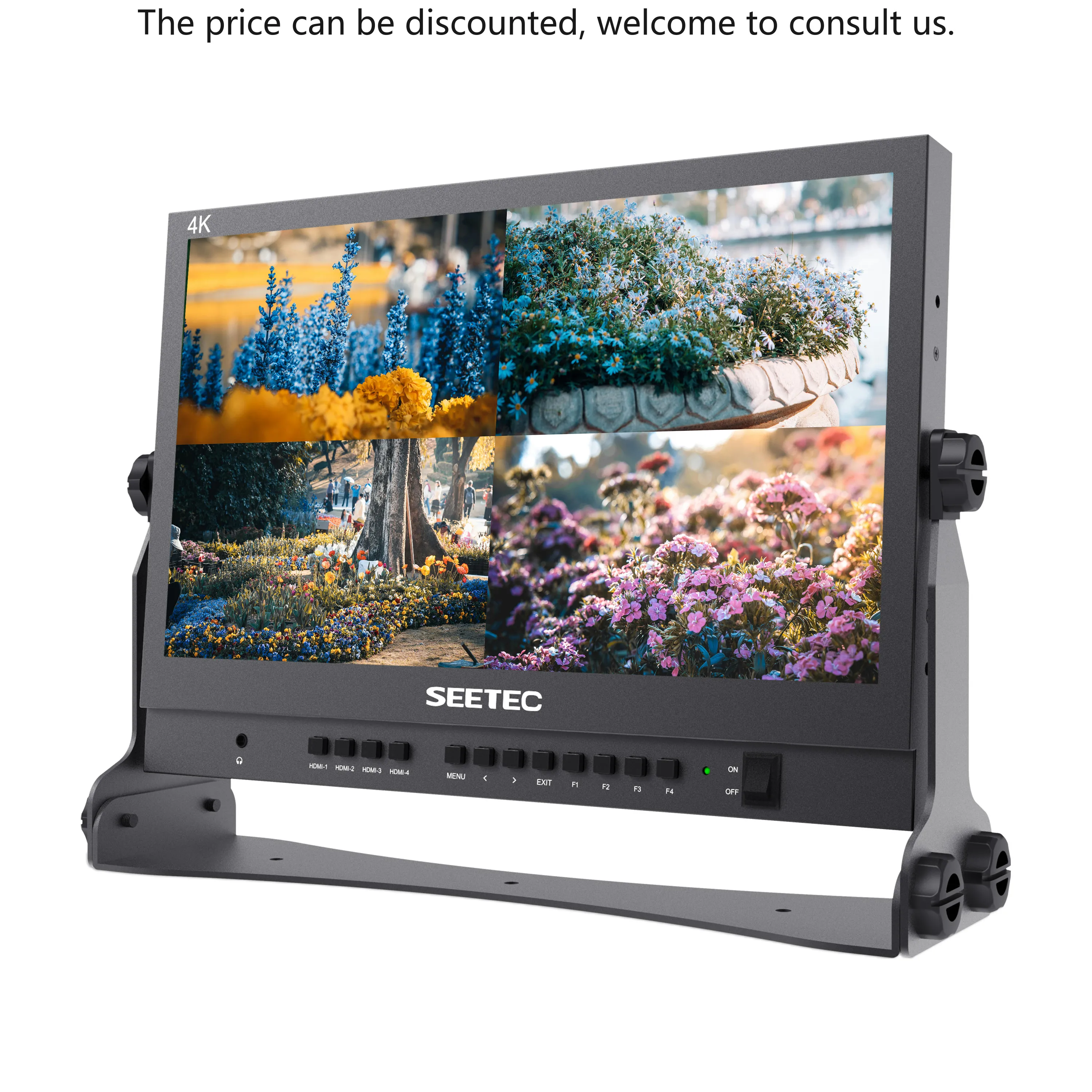 

SEETEC FEELWORLD ATEM156 15,6-дюймовый монитор режиссера потоковой передачи в реальном времени с 4 входами HDMI, четырехразделенным дисплеем