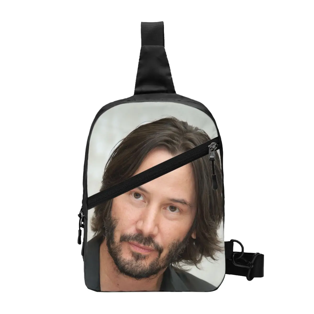 Keanu Reeves Sling Borst Crossbody Tas Mannen Casual Schouder Rugzak Voor Wandelen