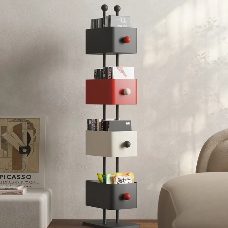 Angle Shelf Magazine Rack Living Room Furniture Organizer Storage Aesthetic Type Box Estanteria Habitacion Children Bookcases image 3
