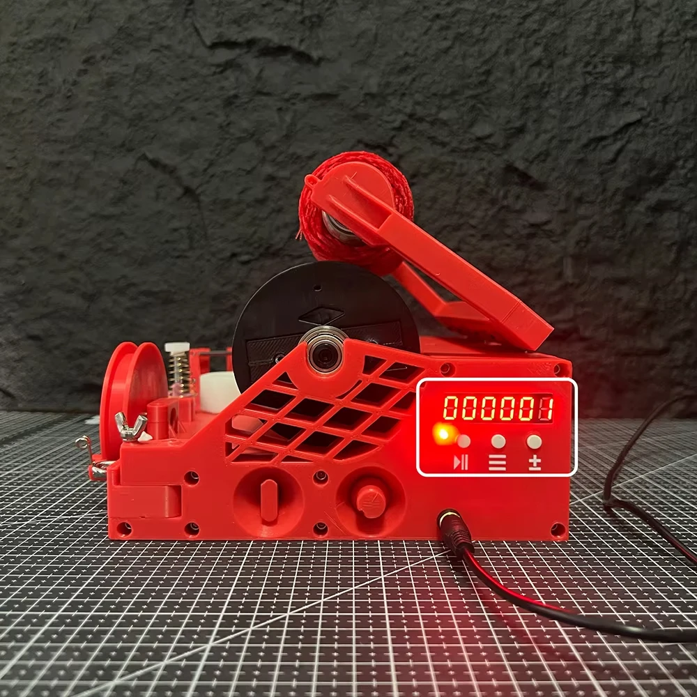 Portable Mini Yarn Winder with Length Calculator & Weight Detection Desktop Electric Yarn Rewinder for Precision Winding