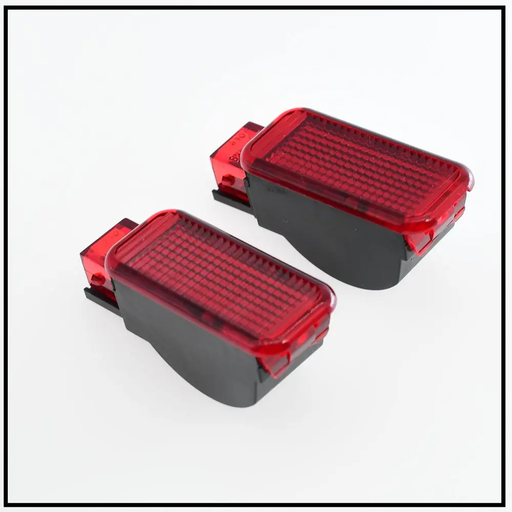 2 Pcs Package mail Red Door Panel Warning Light For Octavia A3 S3 A4 A5 A6 A7 A8 Q3 Q5 TT 8KD 947 411 8KD-947-411 8KD947411