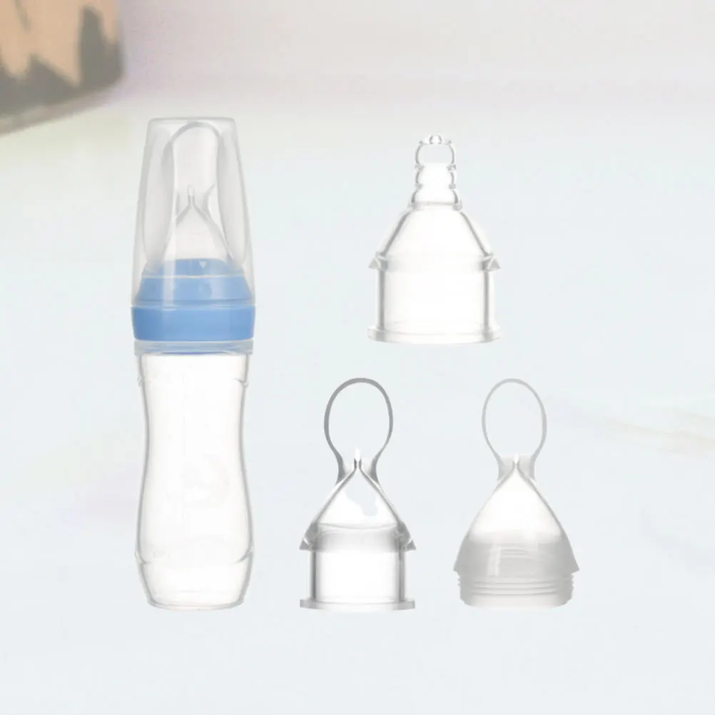 

3Pcs Silicone Baby Nursing Bottles Lightweight Infant Feeding Bottles Travel Portable Medicine Milk Juice Ergonomic