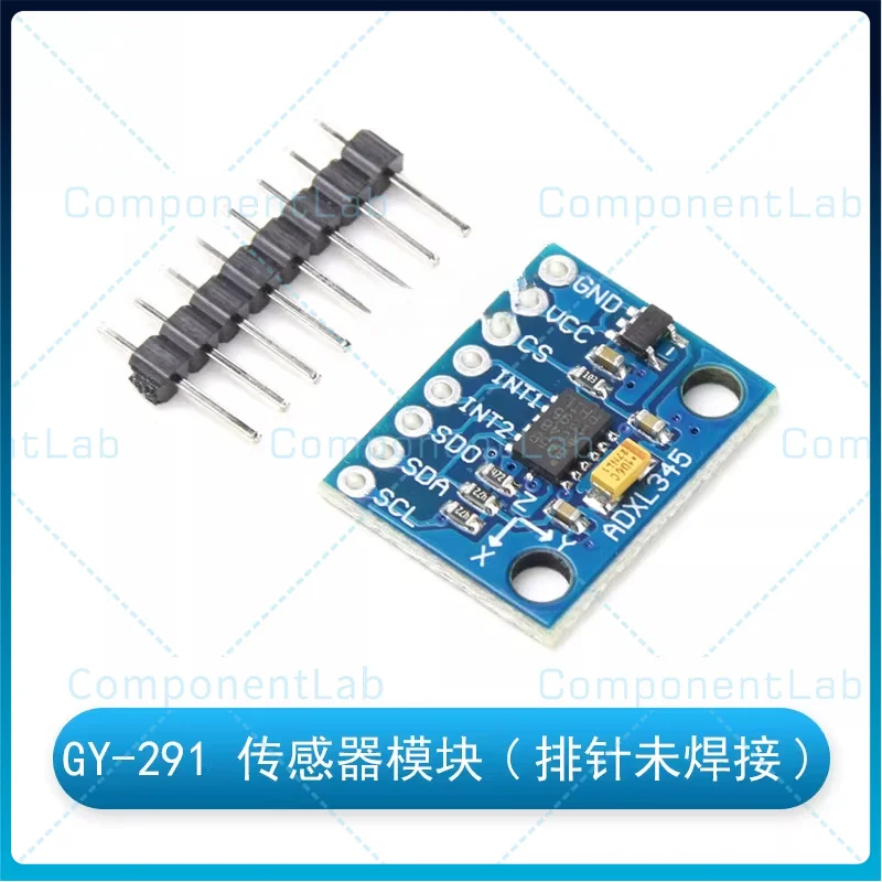 GY-291 Tilt Sensor Module with ADXL345 Digital Triaxial Gravity Accelerometer and Tilt Angle Sensor, I²C/SPI Interface