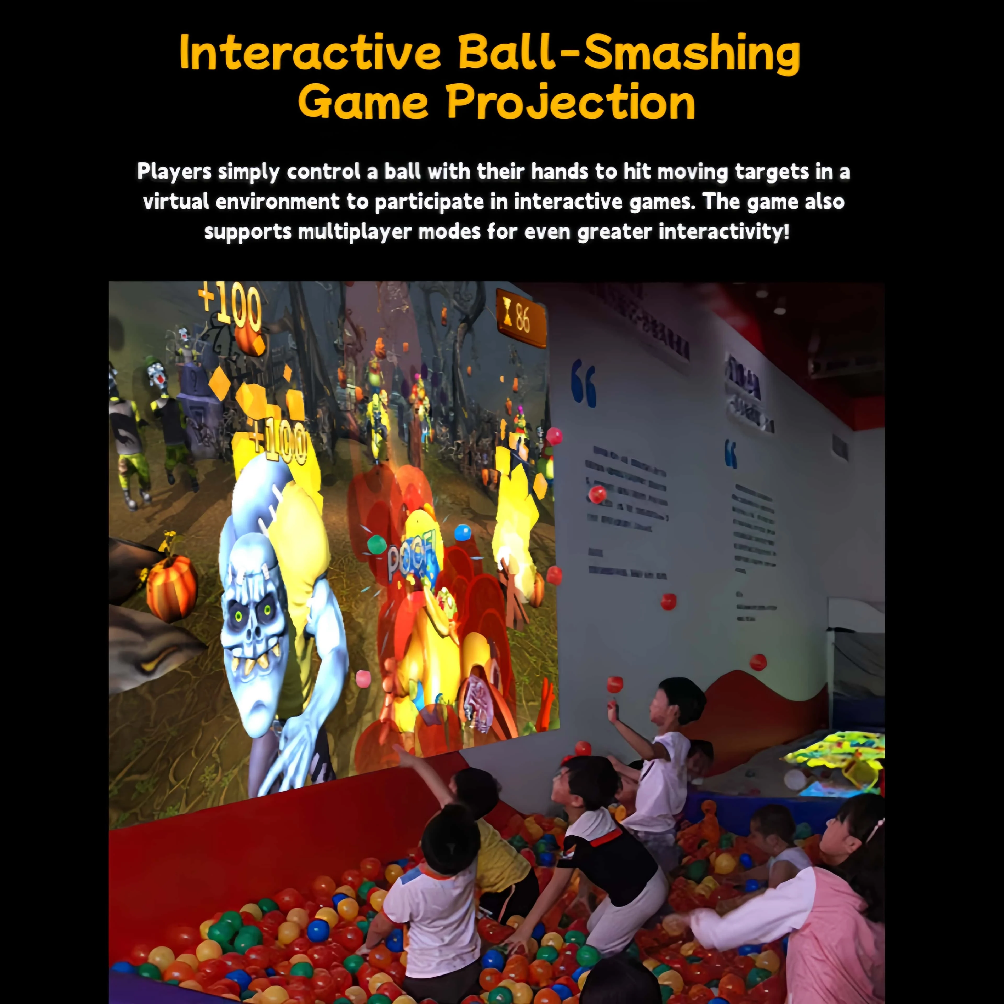 Factory Direct Sales Interactive Whiteboard Equipment Amusement Parks Schools Shopping Malls Indoor Interactive Wall Games