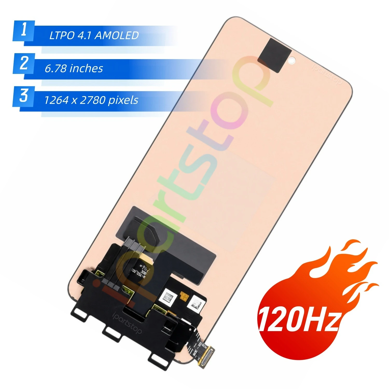 iParts Replacement New Display for Realme Neo7 5G RMX5060 120Hz LTPO AMOLED Touch Screen Digitizer Assembly OEM all Functions
