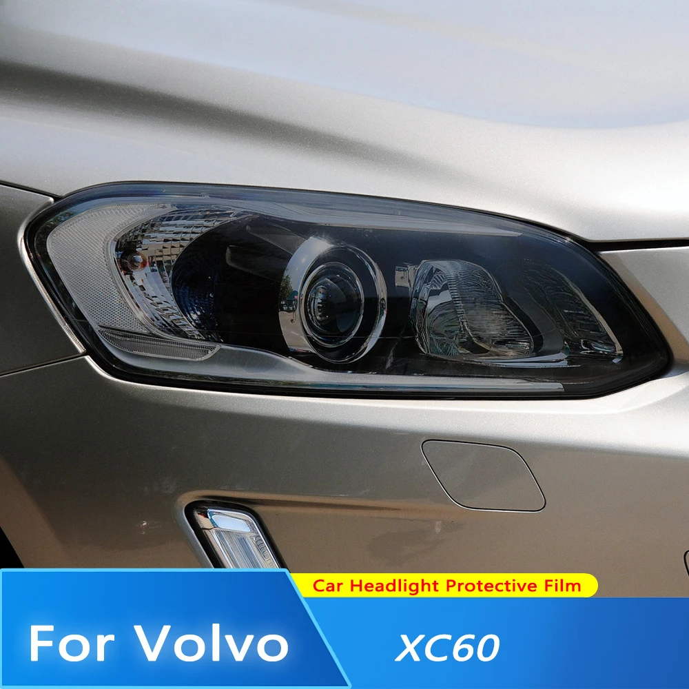 

Для Volvo XC60 2014-2016 2017-2022 2020 2021, автомобильная лампа, оттенок фар, черная защитная пленка, прозрачная наклейка из ТПУ, аксессуары