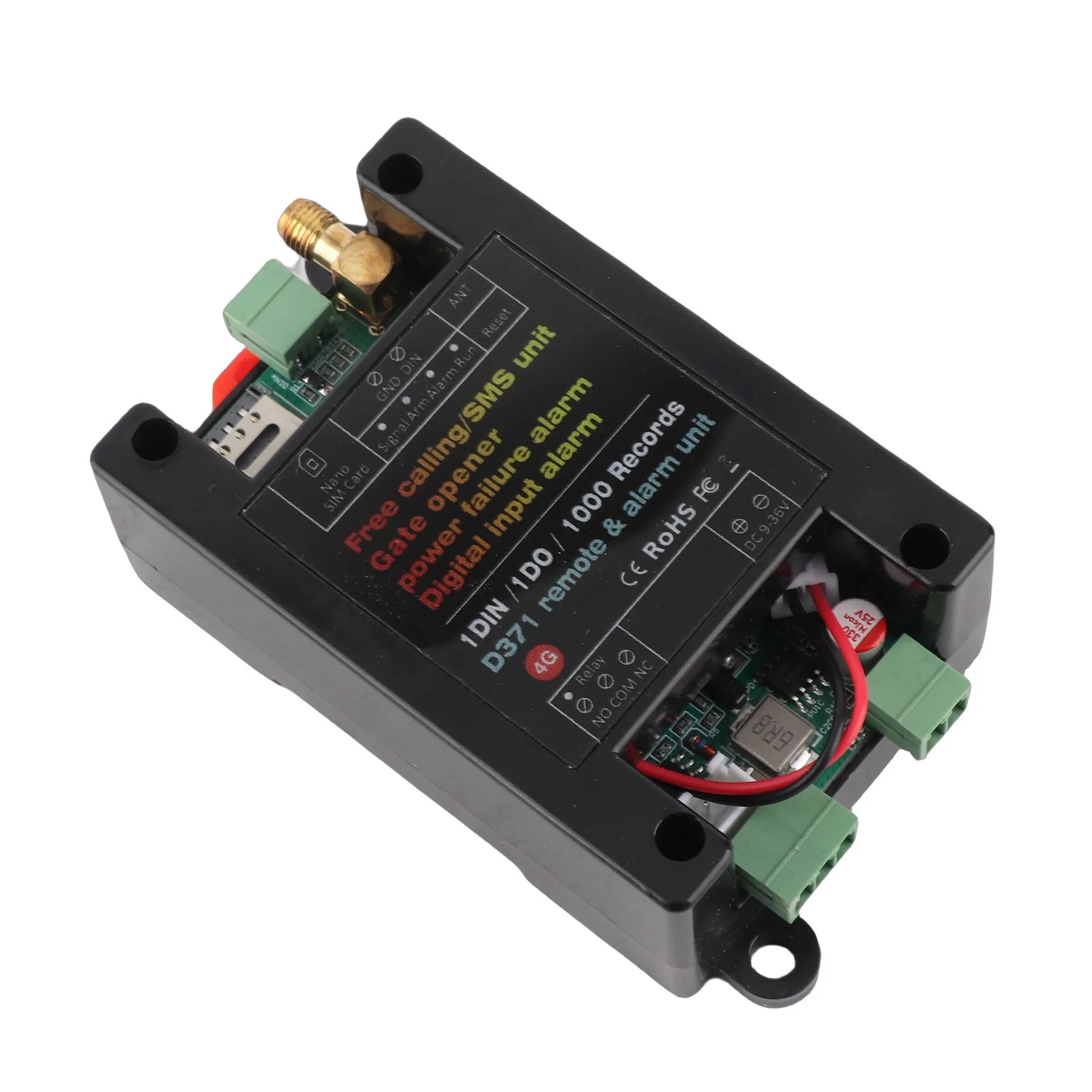 4G GSM Opener Multipurpose Remote Control Reset Control Switch Relay Switch Power Failure Reminder US Version