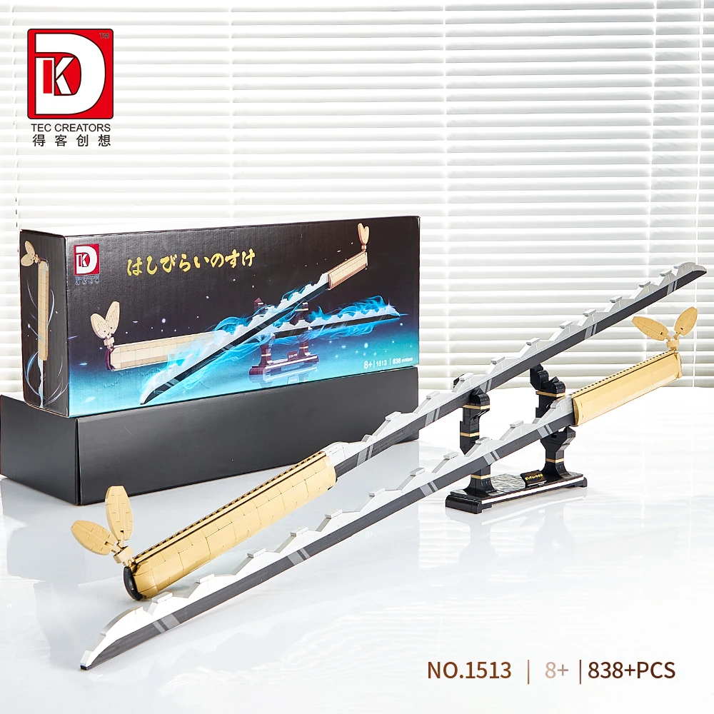 Diverse creatieve anime-geïnspireerde katana-zwaard bouwstenen MOC bouwstenen set collectie speelgoed cadeau voor jongens en meisjes