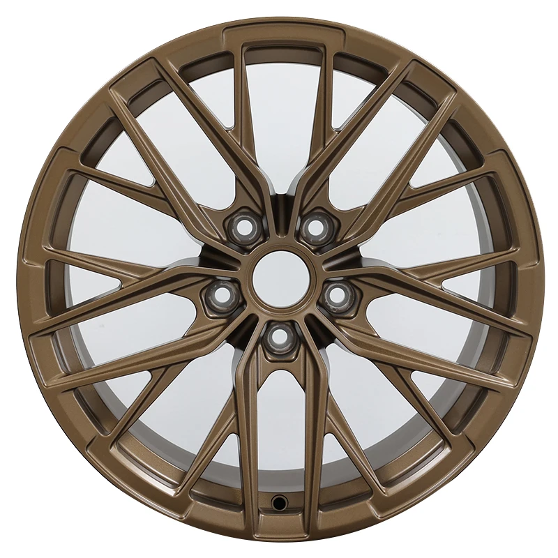 Customized Light-Weight Forged Wheel Hub High-Strength Aluminum Alloy New Condition Bronze Finish For Passenger Cars