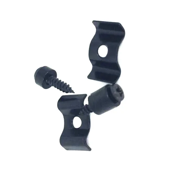 

Black Durable Brass Guide Set For Electric Guitar Reduce Friction Accurate Tuning Screws Included String Tree Retainer