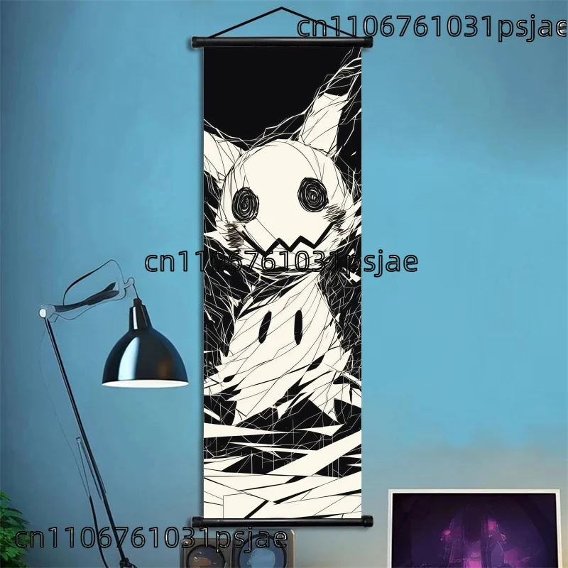 멋진 미믹큐 스크롤 장식, 고품질, 매력을 더하다, 수집가를 위한, 공간에 환상적인 분위기 추가, 고스트 타입 팬들을 위한 생생한 예술