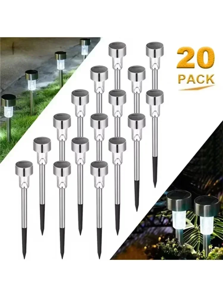 Lampes solaires extérieures lampe de jardin à énergie solaire étanche paysage chemin lumière LED pour cour arrière-cour pelouse Patio décoratif