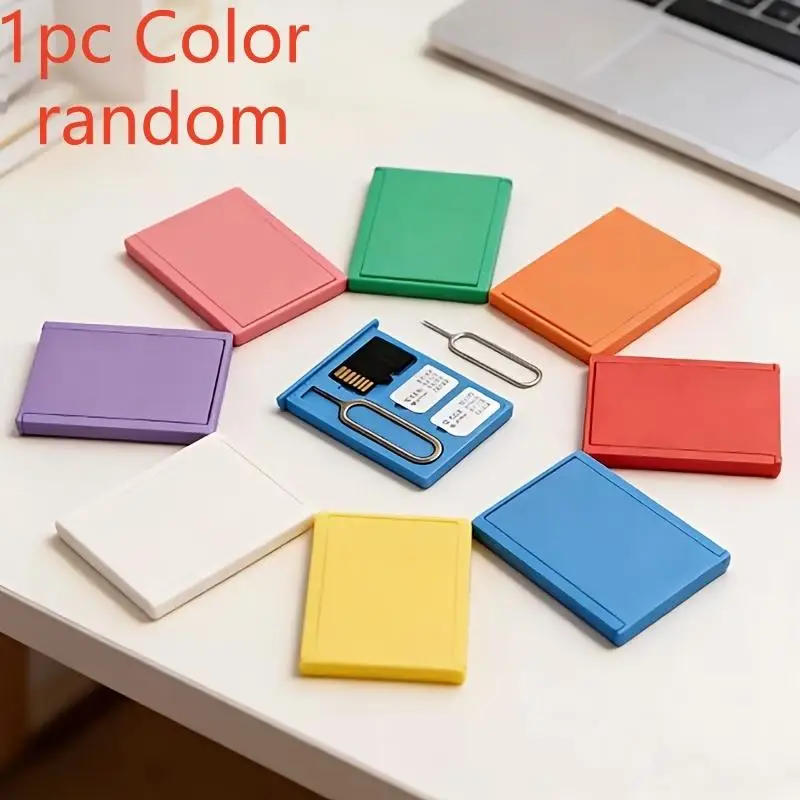 Boîte de rangement pour cartes SIM, stockage sécurisé portable pour cartes mémoire de téléphone portable, 2 emplacements pour cartes SIM + 1 emplacement pour cartes PIN + 1 emplacement pour carte TF