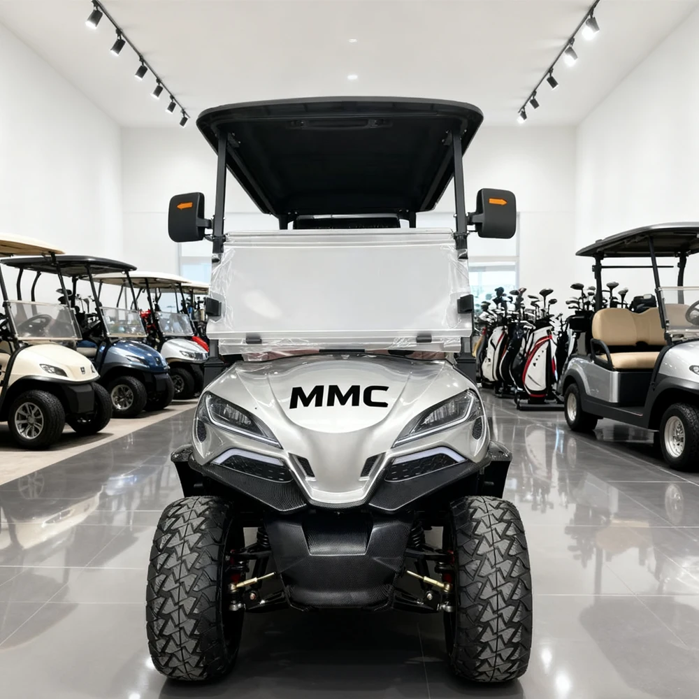 New Popularity 4 Seat Electric Golf Cart 5000W Motor Scooter Go Karts Adult High Strength Steel Sightseeing Electric Golf Carts